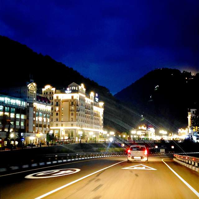 Road. Weather forecasts with beautiful photos by Lira161 Photos in Roza Khutor